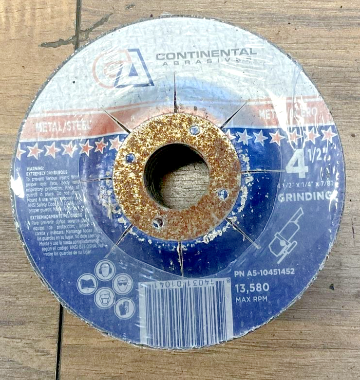 CONTINENTAL A5-10451452 METAL CUTTING WHEEL 4 1/2IN X 1/4IN X 7/8IN *55 WHEELS*1