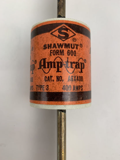 Shawmut Form 600 Amp-trap A6X400 Type 3 400A 600V Fuse "Lot of 2"2
