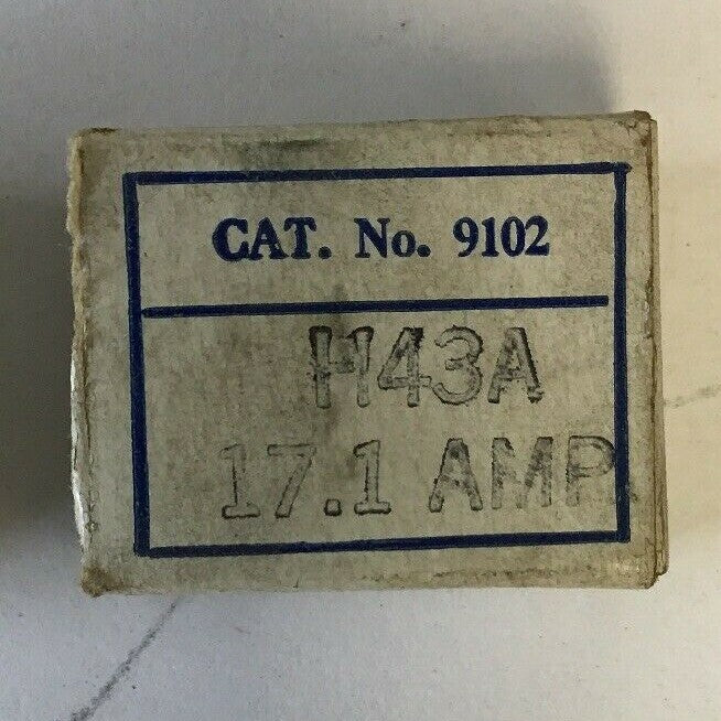 CUTLER HAMMER 9102 H21A(2), H43A(1), H38A(1), H3A(1), H60A(2) HEATERS **LOTOF7**3