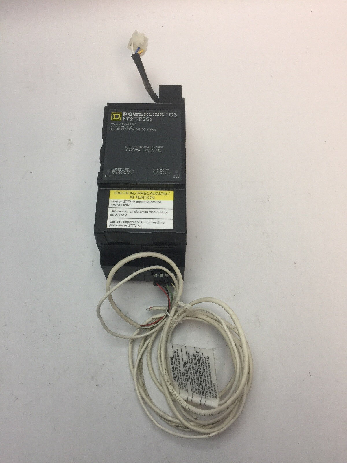 SQUARE D NF277PSG3 POWERLINK G3 POWER SUPPLY INPUT 277VAC OUTPUT 24CVDC 0