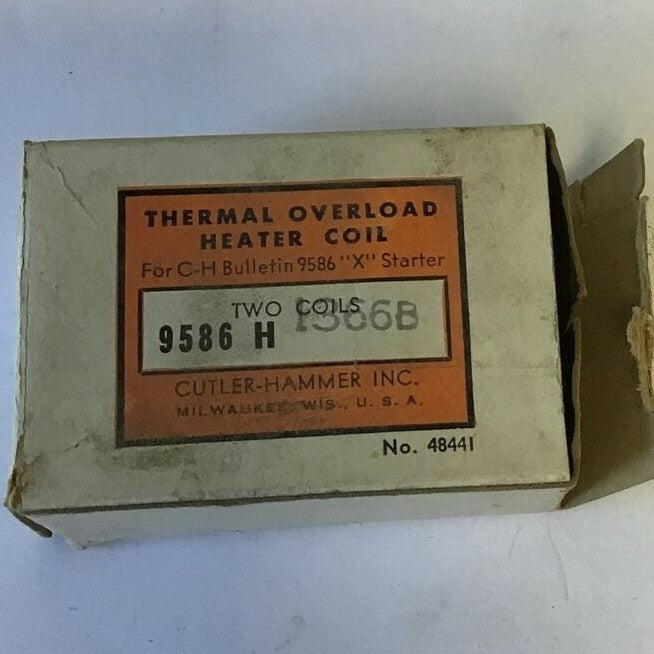 CUTLER HAMMER 9586H1366B OVERLOAD OVERLOAD HEATER COIL ***LOTOF2***1