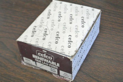 LOT of 7 CEFCO REN35 CLASS H TIME-LAG RENEWABLE FUSE / 35A / 250V / NEW SURPLUS6