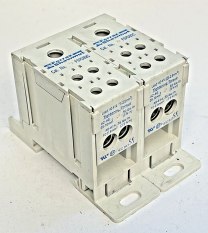 FERRAZ SHAWMUT *LOT OF 2* - FSPDB2C - POWER DISTRIBUTION BLOCK - 600VAC, 175A0