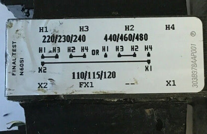 GENERAL ELECTRIC 9T58K0042G09 TRANSFORMER 0.050KVA 60HZ CLASS105 ***LOTOF3***7