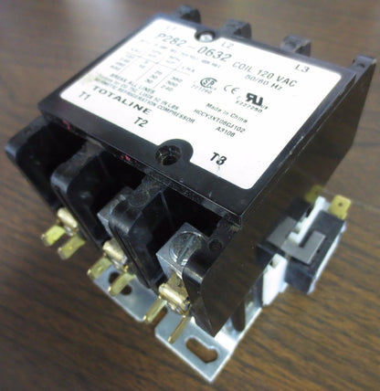 TOTALINE P282-0632 CONTACTOR 120V COIL 75A 600V w/ V7-2B17E9 SWITCH (1)0
