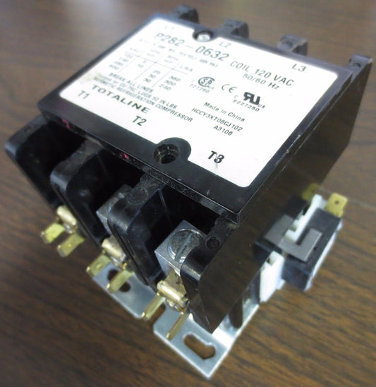 TOTALINE P282-0632 CONTACTOR 120V COIL 75A 600V w/ V7-2B17E9 SWITCH (1)0