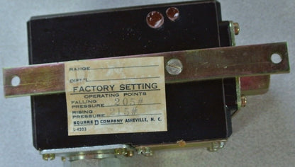 SQUARE D 9012 FHG-2 DIFFERENTIAL PRESSURE SWITCH - SET 205-215psi - NEW SURPLUS5