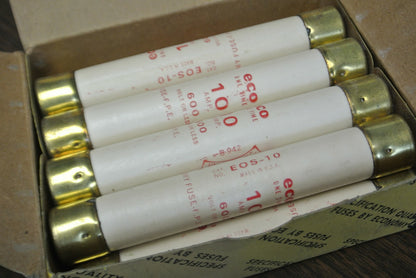 LOT of 9 / ECO / ECONOMY EOS10 ONE-TIME FUSE / 10A / 600V NEW SURPLUS0
