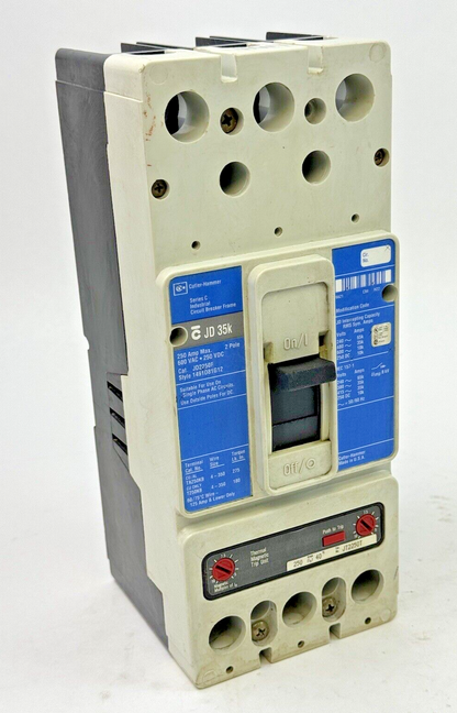 CUTLER-HAMMER - JD2250F - BREAKER W/ JT2250T MAGNETIC TRIP - 2 POLE/250 A/600VAC0