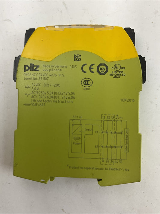 PILZ PNOZ s7 C 24VDC 4n/o 1n/c SAFETY RELAY 24VDC0