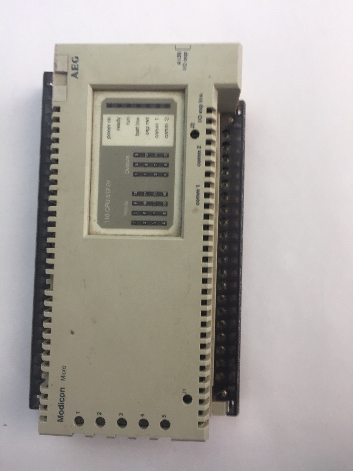 MODICON 110CPU51201 CPU MODULE 115VAC 50/60HZ 0.3A0