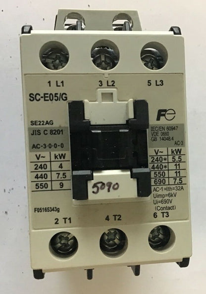 FUJI ELECTRIC SC-E05/G CONTACTOR 600V 32A 0