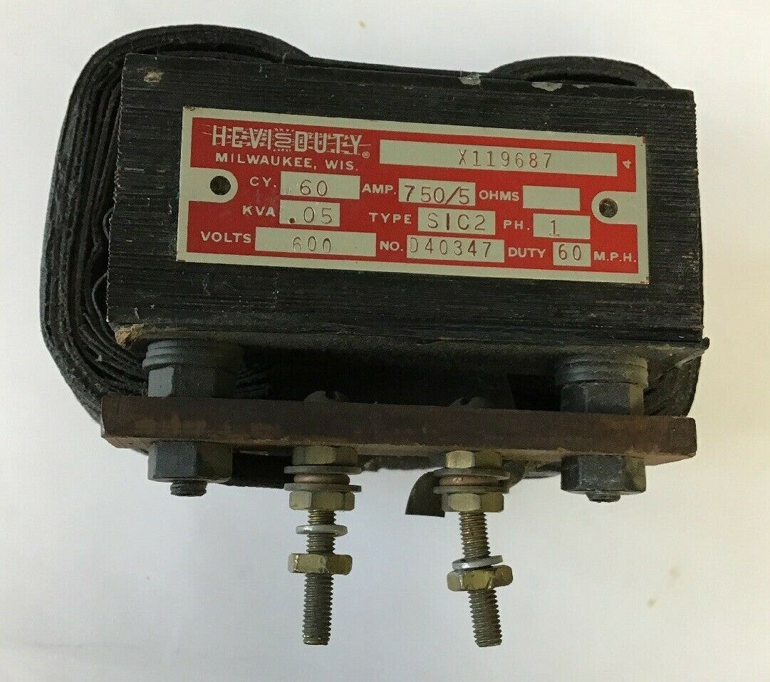 HEVI DUTY X119687 TRANSFORMER 750AMP 60CY 600V 0
