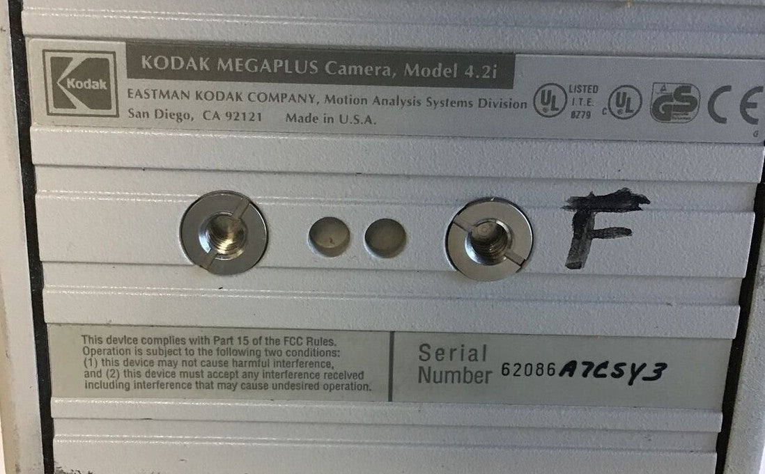 KODAK MEGAPLUS CAMERA 4.2i INDUSTRIAL CAMERA5