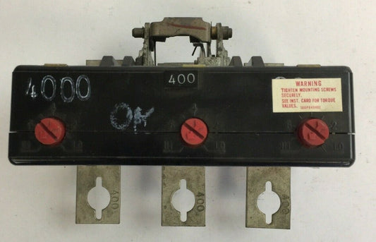 WESTINGHOUSE 5680D04G68 TRIP UNIT 400A 3POLE MAG TRIP ADJ 2000-4000A 0