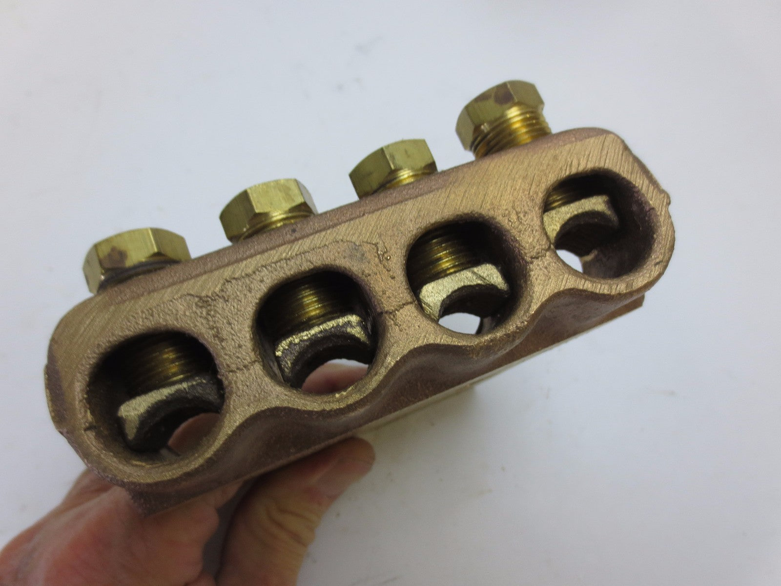 DOSSERT H4L50-4N 4-CONDUCTOR BRONZE BOLTED CABLE TERMINAL - 230kV - NEW SURPLUS5