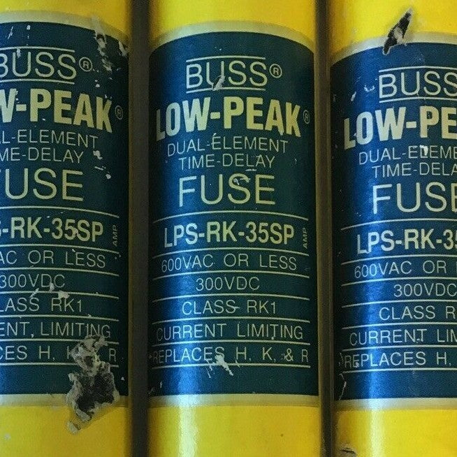 BUSSMAN LPS-RK-35SP COOPER DUAL ELEM. TIME DELAY FUSE 600VAC 300VDC  **LOTOF3**1