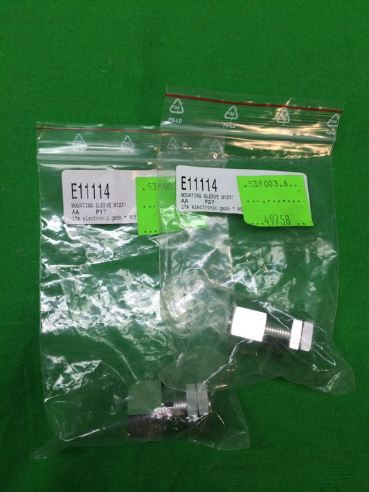*LOT OF 2* NEW IFM E11114 MOUNTING SLEEVES0