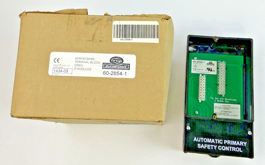 FIREYE 60-2854-1 WIRING BASE TERMINAL BLOCK OPEN Z MODULES0