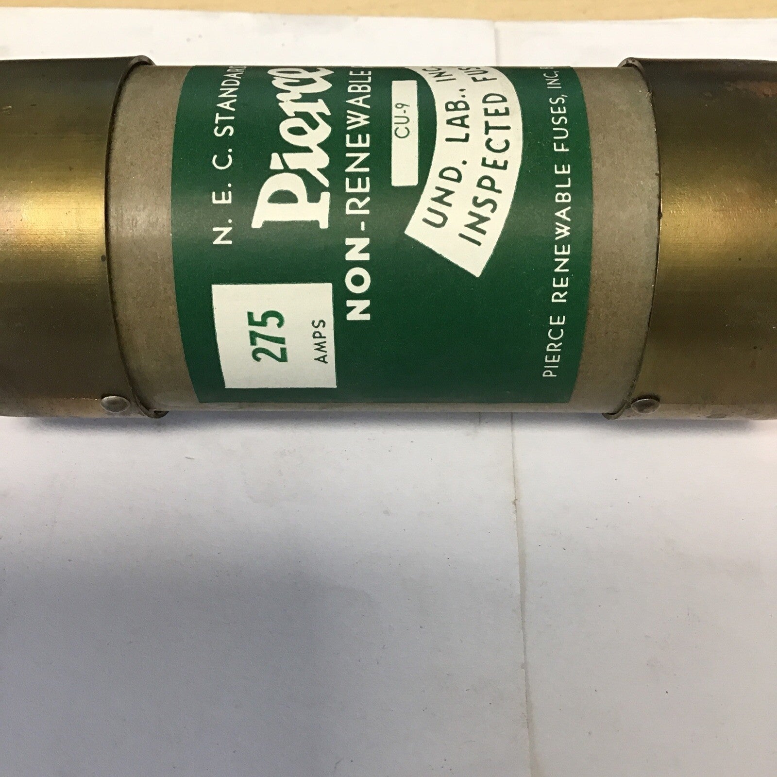 PIERCE CU-9 275AMP  FUSE 250V O.T. FUSE BETTER BUILT 6