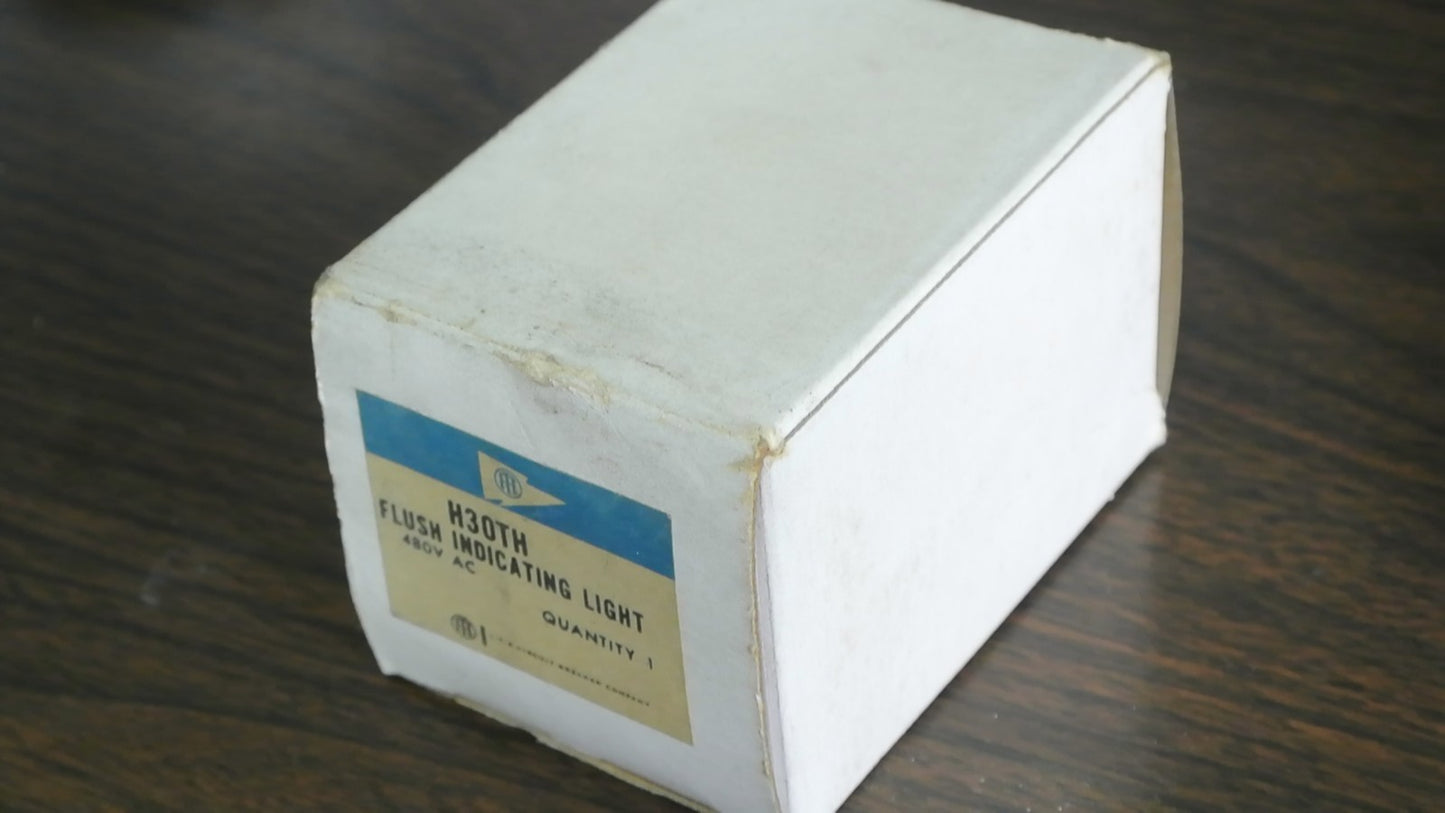 I-T-E H30TH - FLUSH INDICATING LIGHT - 480VAC - NEW SURPLUS - 624B627G036