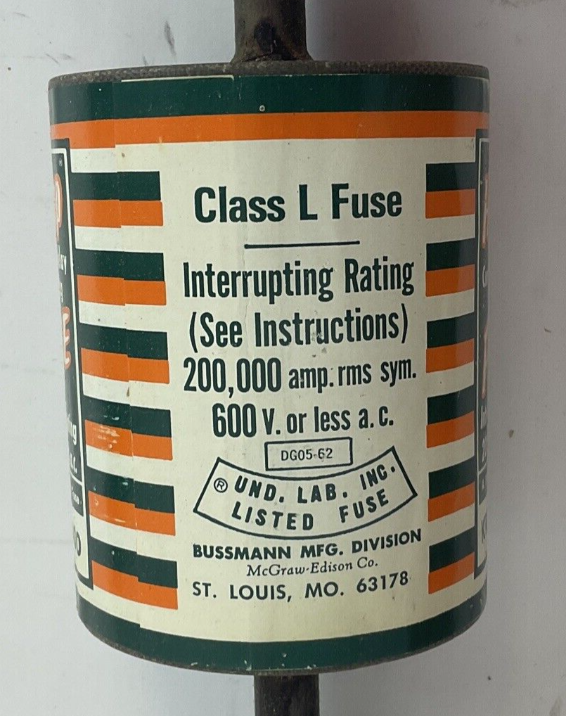 BUSSMANN HI-CAP KRP-C 1400 CLASS L 600VAC4