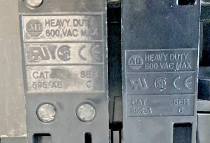 ALLEN BRADLEY 500F-BOD930 STARTER SER.C W/ DB762DL COIL, W45 HEATERS8