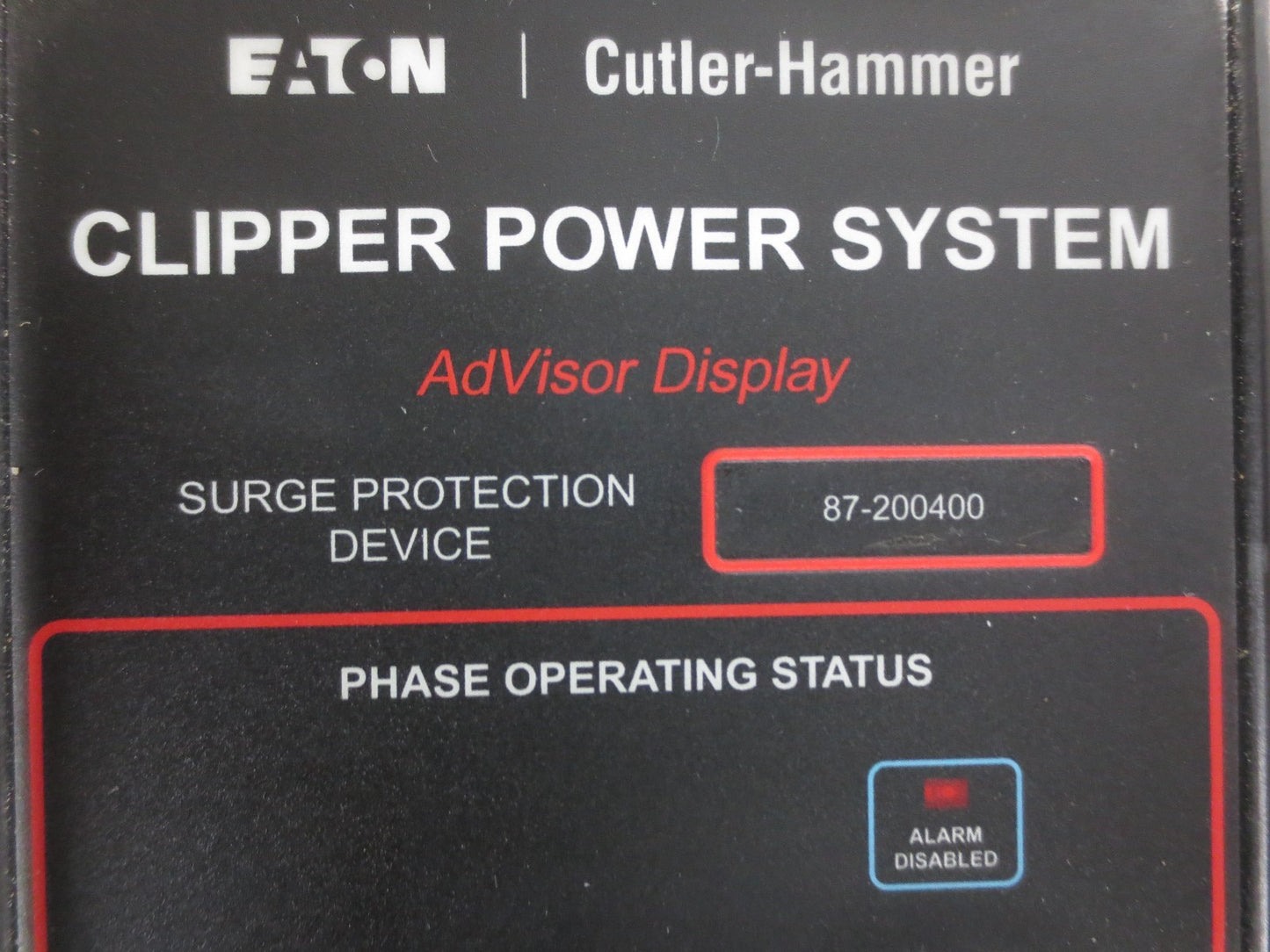 CUTLER-HAMMER CPS160240DAH TRANSIENT VOLTAGE SURGE SUPPRESSOR 240V, 30A 2