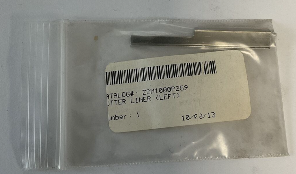ZCM1000P258 CUTTER LINER (LEFT) ***LOTOF20***1