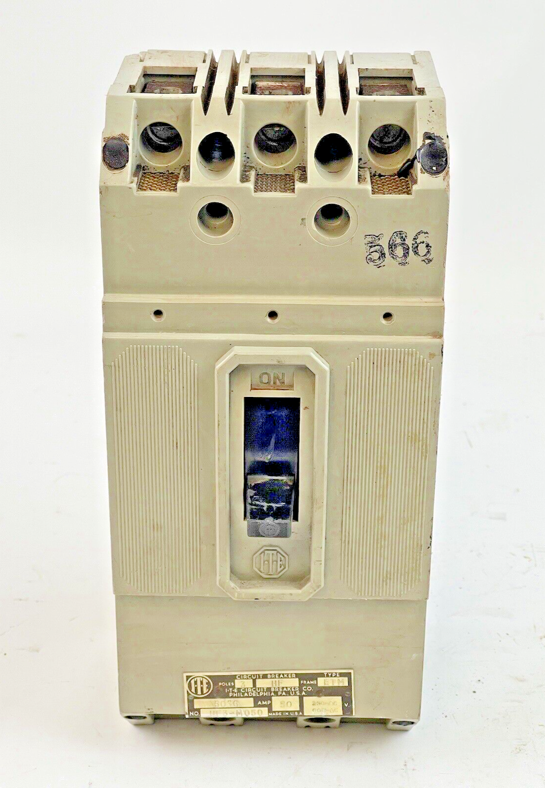 ITE / SIEMENS - HF3-M050 - CIRCUIT BREAKER - 50 AMP, 250 DC, 600 VAC, 3 POLE1