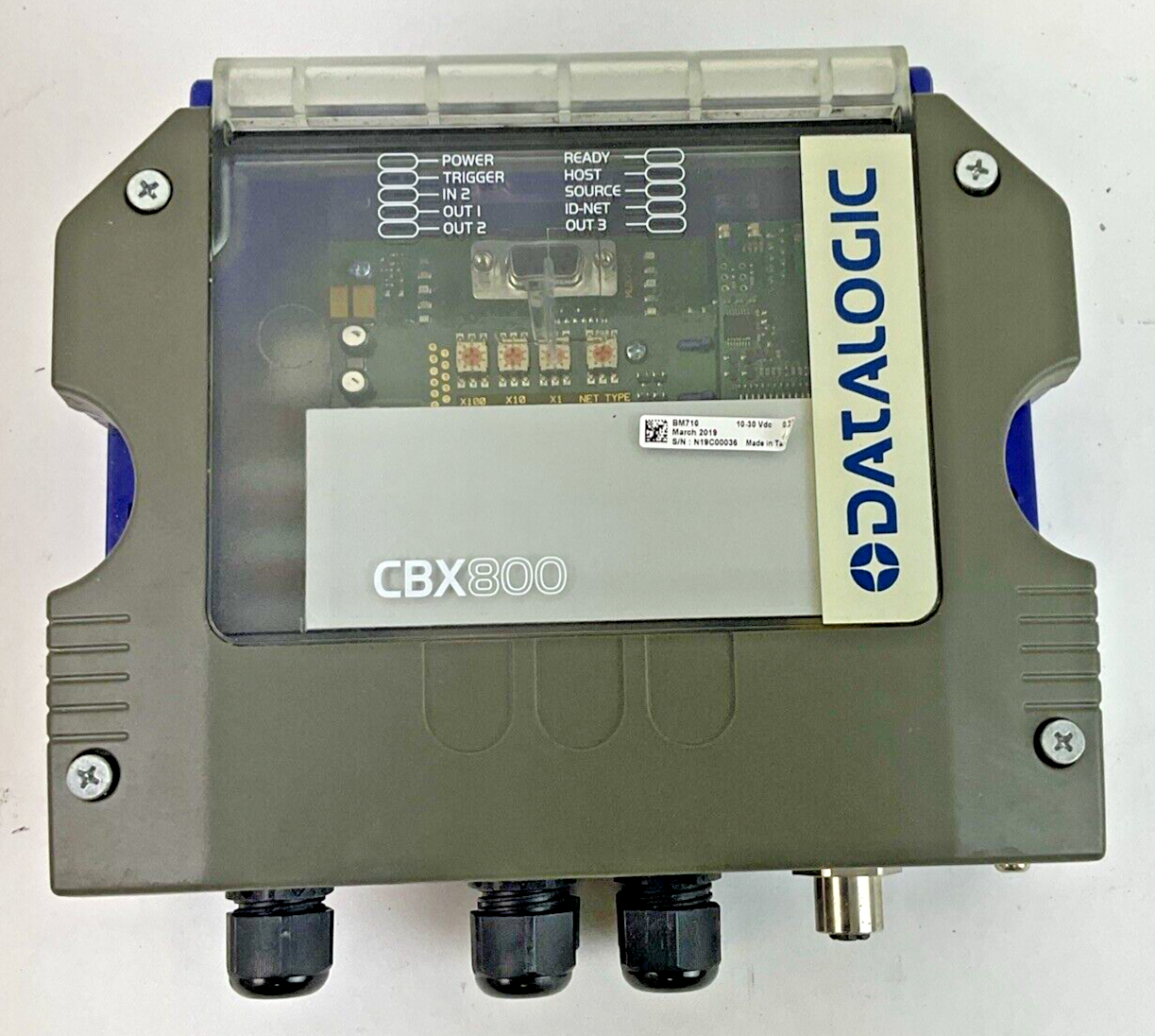 DATALOGIC CBX800 GATEWAY CONNECTOR BOX 10-30VDC 1-0.5A0