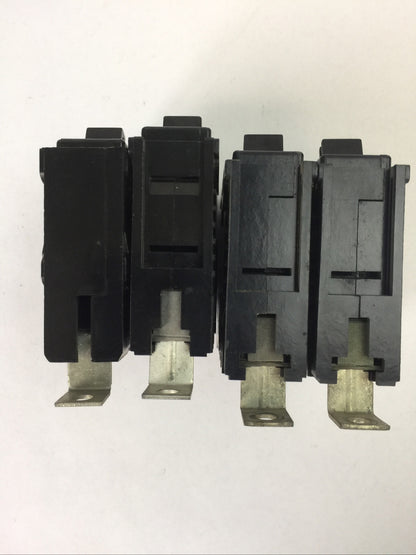 CHALLENGER/SYLVANIA BQ1C015 CIRCUIT BREAKER 1POLE 15AMP 120/240VAC (LOT OF 4)3