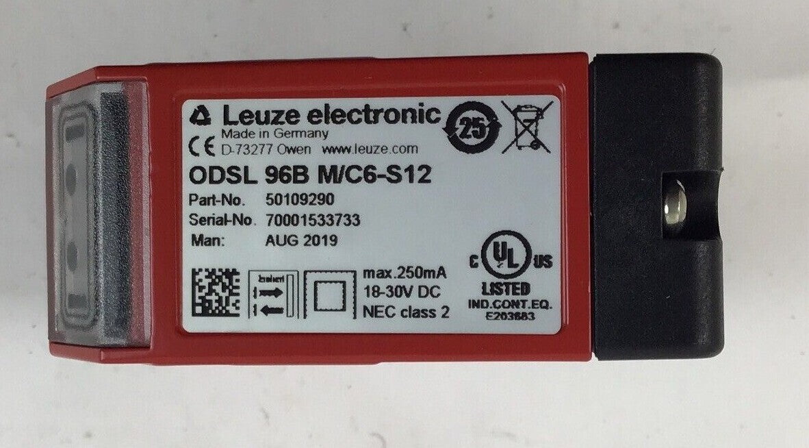 LEUZE ELECTRONIC ODSL96BM/C6-S12 OPTICAL DISTANCE SENSOR 30VDC 250MA4