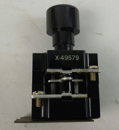 New Allen-Bradley 1NO 1NC Black Push Button Unit for Bulletin 800H, X-49579 1