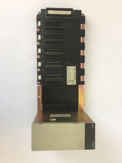 OMRON CS1W-BC053 BASE UNIT W/ C200HW-PA20S POWER SUPPLY 100-120/200-240VAC0