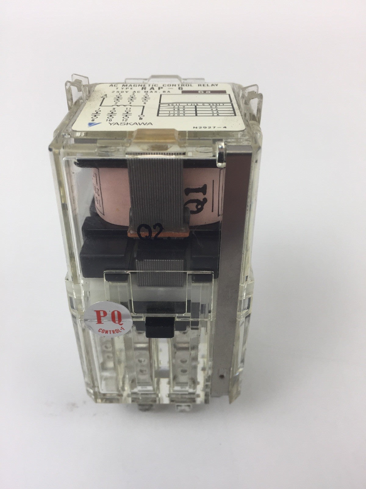 YASKAWA RAP-6 6A RELAY 250 VAC MAX .8A WITH YASKAWA TPA-F14B RELAY SOCKET4