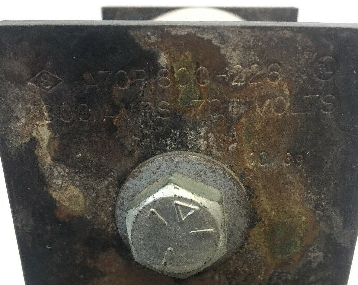 GOULD SHAWMUT AMPTRAP A70P1800 FUSE 1800 AMP 700VAC TYPE 226 FORM 1011