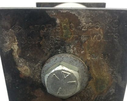 GOULD SHAWMUT AMPTRAP A70P1800 FUSE 1800 AMP 700VAC TYPE 226 FORM 1011