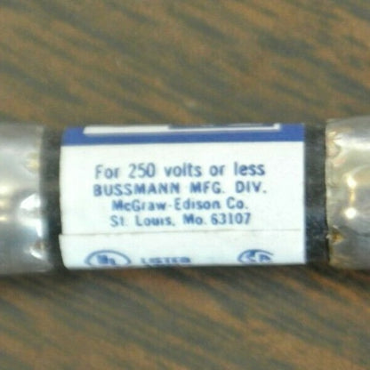 BOX of 10 / BUSS FNA-1/10 DUAL-ELEMENT MIDGET FUSE / 1/10A / 250V / NEW SURPLUS3
