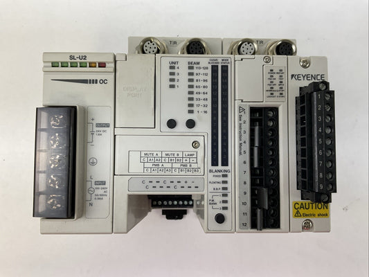 KEYENCE SL-R11 RELAY SL-R12EX INTELLIGENT EXTENSION SL-U2 POWER SUPPLY0