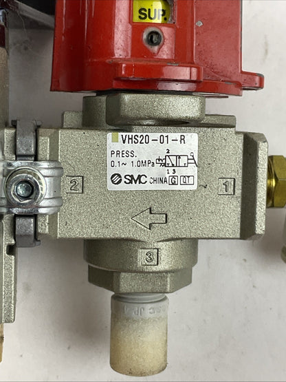 SMC AW20K-01BM-R REGULATOR VHS20-01-R SHUT OFF VALVE2