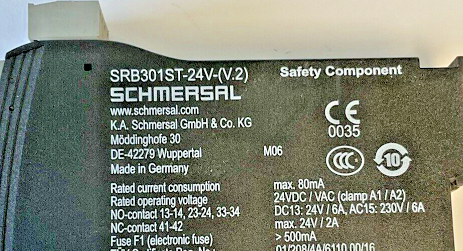 SCHMERSAL SRB301ST-24V-(V.2) SAFETY COMPONENT 24VDC/VAC3