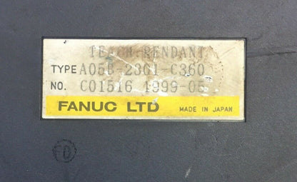 FANUC A05B-2301-C360 TEACH PENDANT CRACK IN GLASS1