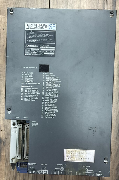 MITSUBISHI MR-SB700 AC SERVO DRIVE MELSERVO-SB 200VAC 37A TC300A002G510
