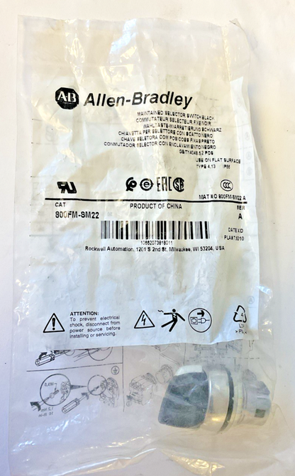 ALLEN BRADLEY 800FM-SM22 SELECTOR SWITCH SER.A0