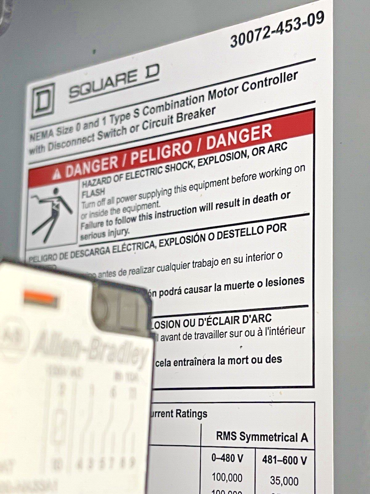 SQUARE D - 8538SBA23V02S SER. K - COMBINATION MOTOR STARTER - 30 A DISCONNECT6