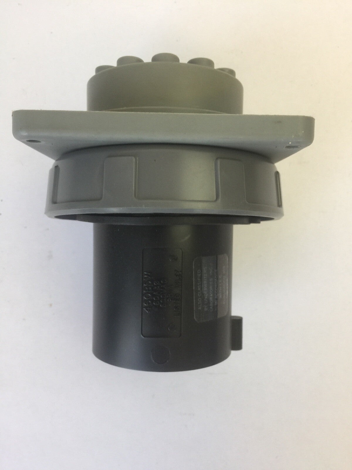 HUBBELL 460B5W PIN & SLEEVE WATERTIGHT INLET 60AMP 600VAC 3POLE 4 WIRE GROUNDING0