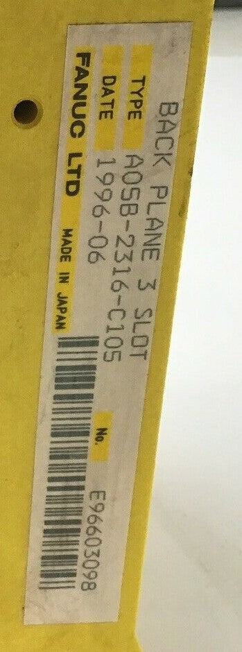 FANUC A05B-2316-C105 3 Slot Back Plane2