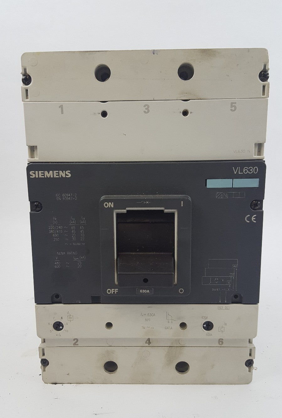  SIEMENS VL630  3VL5763-1AA360AA0 3VL9563-7DC300