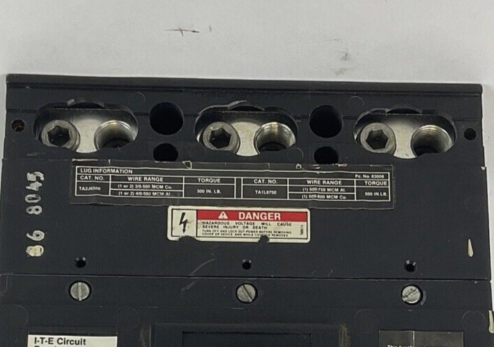 ITE LJ63B450 CIRCUIT BREAKER 450A6
